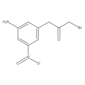Nc1cc(CC(=O)CBr)cc([N+](=O)[O-])c1结构式