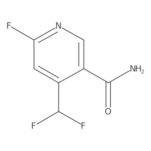 4-(Difluoromethyl)-6-fluoronicotinamide结构式