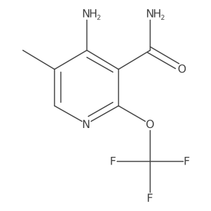 4-Amino-5-methyl-2-(trifluoromethoxy)nicotinamide Structure