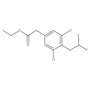 Ethyl 3,5-dichloro-4-(difluoromethoxy)phenylacetate结构式