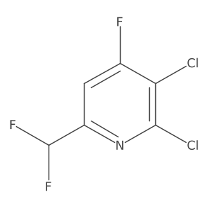 2,3-Dichloro-6-(difluoromethyl)-4-fluoropyridine Structure