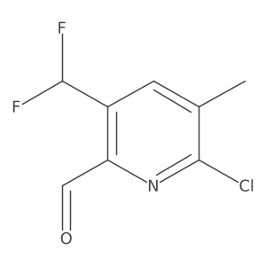 6-Chloro-3-(difluoromethyl)-5-methylpicolinaldehyde Structure