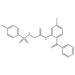 N-(2-benzoyl-5-chlorophenyl)-2-(4-methylbenzenesulfonamido)acetamide Structure