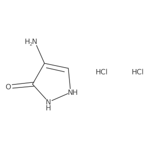 4-amino-2,3-dihydro-1H-pyrazol-3-one dihydrochloride Structure
