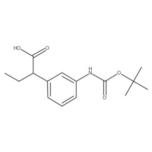 2-(3-{[(Tert-butoxy)carbonyl]amino}phenyl)butanoic acid Structure