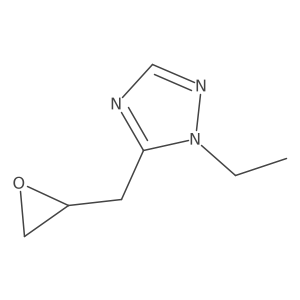 1-ethyl-5-[(oxiran-2-yl)methyl]-1H-1,2,4-triazole Structure