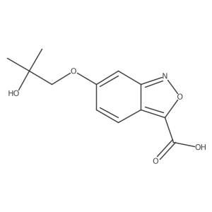 6-(2-Hydroxy-2-methylpropoxy)benzo[c]isoxazole-3-carboxylic acid结构式