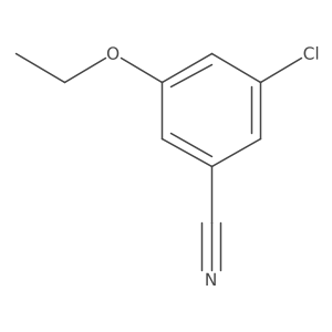 3-Chloro-5-ethoxybenzonitrile结构式
