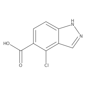 4-chloro-1H-indazole-5-carboxylic acid结构式