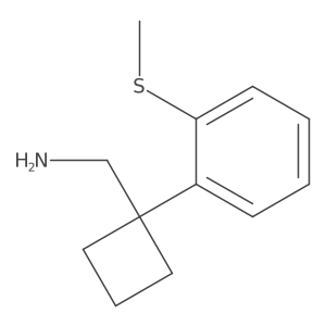 {1-[2-(Methylsulfanyl)phenyl]cyclobutyl}methanamine Structure