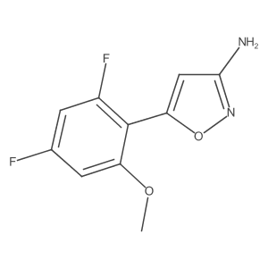 5-(2,4-Difluoro-6-methoxyphenyl)-1,2-oxazol-3-amine结构式