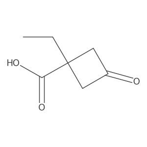 1-Ethyl-3-oxocyclobutane-1-carboxylic acid Structure
