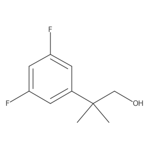 2-(3,5-Difluorophenyl)-2-methylpropan-1-ol结构式