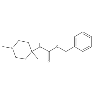 Benzyl 1,4-dimethylpiperidin-4-ylcarbamate结构式