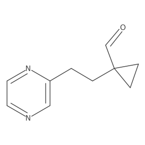 1-[2-(Pyrazin-2-yl)ethyl]cyclopropane-1-carbaldehyde Structure