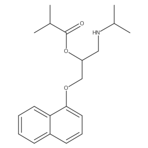 (1S)-1-[[(1-Methylethyl)amino]methyl]-2-(1-naphthalenyloxy)ethyl 2-methylpropanoate Structure