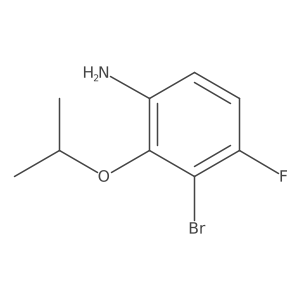 3-Bromo-4-fluoro-2-(propan-2-yloxy)aniline Structure