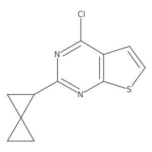 4-Chloro-2-{spiro[2.2]pentan-1-yl}thieno[2,3-d]pyrimidine Structure