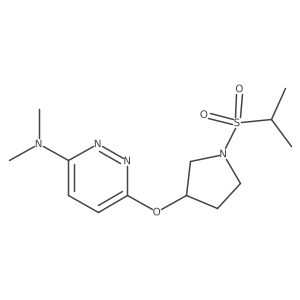 6-((1-(isopropylsulfonyl)pyrrolidin-3-yl)oxy)-N,N-dimethylpyridazin-3-amine Structure