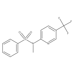 N-methyl-N-[5-(trifluoromethyl)-2-pyridinyl]benzenesulfonamide Structure