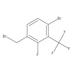4-Bromo-2-fluoro-3-(trifluoromethyl)benzyl bromide结构式