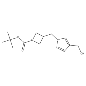 tert-butyl 3-((4-(hydroxymethyl)-1H-1,2,3-triazol-1-yl)methyl)azetidine-1-carboxylate结构式