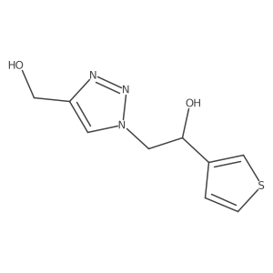 2-[4-(hydroxymethyl)-1H-1,2,3-triazol-1-yl]-1-(thiophen-3-yl)ethan-1-ol Structure