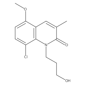 8-Chloro-1-(3-hydroxypropyl)-5-methoxy-3-methylquinolin-2(1H)-one Structure