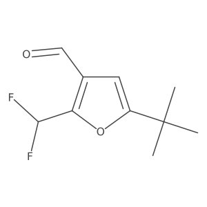 5-Tert-butyl-2-(difluoromethyl)furan-3-carbaldehyde结构式