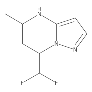 7-(difluoromethyl)-5-methyl-4H,5H,6H,7H-pyrazolo[1,5-a]pyrimidine结构式