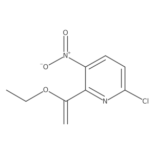 6-Chloro-2-(1-ethoxyethenyl)-3-nitropyridine Structure