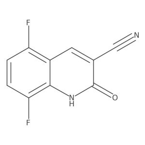 5,8-Difluoro-2-hydroxyquinoline-3-carbonitrile结构式