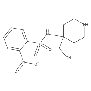 N-[4-(Hydroxymethyl)piperidin-4-yl]-2-nitrobenzenesulfonamide Structure