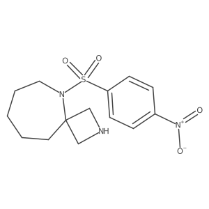 5-(4-Nitrobenzenesulfonyl)-2,5-diazaspiro[3.6]decane结构式