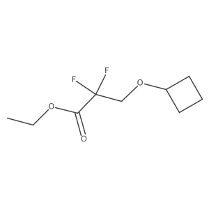 Ethyl 3-cyclobutoxy-2,2-difluoropropanoate Structure