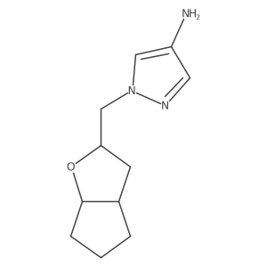 1-({hexahydro-2H-cyclopenta[b]furan-2-yl}methyl)-1H-pyrazol-4-amine Structure