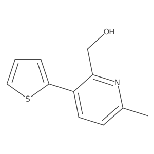 [6-Methyl-3-(thiophen-2-yl)pyridin-2-yl]methanol结构式