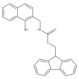 (9H-fluoren-9-yl)methyl N-[(1-aminonaphthalen-2-yl)methyl]carbamate Structure
