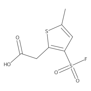 2-[3-(Fluorosulfonyl)-5-methylthiophen-2-yl]acetic acid Structure