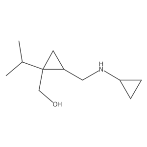{2-[(Cyclopropylamino)methyl]-1-(propan-2-yl)cyclopropyl}methanol结构式