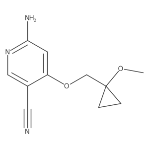 6-Amino-4-[(1-methoxycyclopropyl)methoxy]-3-pyridinecarbonitrile Structure