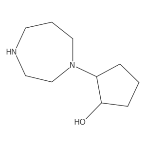 (1R,2R)-2-(1,4-diazepan-1-yl)cyclopentan-1-ol结构式