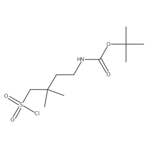 tert-butyl N-[4-(chlorosulfonyl)-3,3-dimethylbutyl]carbamate Structure