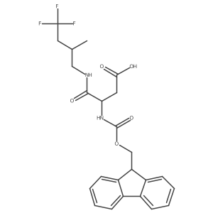 3-({[(9H-fluoren-9-yl)methoxy]carbonyl}amino)-3-[(4,4,4-trifluoro-2-methylbutyl)carbamoyl]propanoic acid Structure