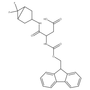 3-({6,6-difluorobicyclo[3.1.0]hexan-3-yl}carbamoyl)-3-({[(9H-fluoren-9-yl)methoxy]carbonyl}amino)propanoic acid Structure
