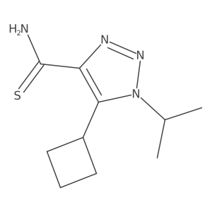 5-cyclobutyl-1-(propan-2-yl)-1H-1,2,3-triazole-4-carbothioamide Structure
