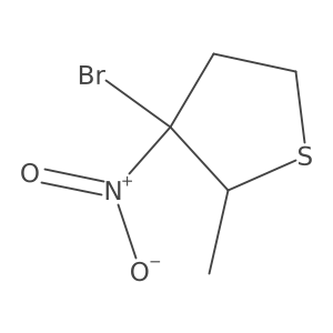 3-Bromo-2-methyl-3-nitrothiolane Structure