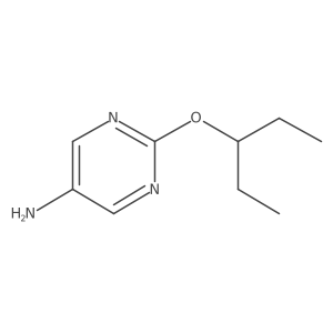 2-(Pentan-3-yloxy)pyrimidin-5-amine Structure
