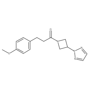 1-(3-(2H-1,2,3-triazol-2-yl)azetidin-1-yl)-3-(4-methoxyphenyl)propan-1-one结构式