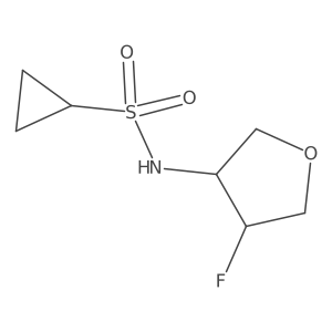 N-(4-fluorooxolan-3-yl)cyclopropanesulfonamide Structure